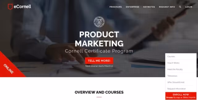 Cornell's Product Marketing Course