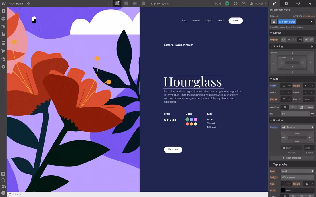 ferramentas no code webflow