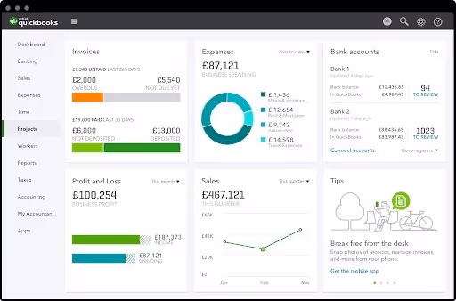 Quickbooks as a small business software