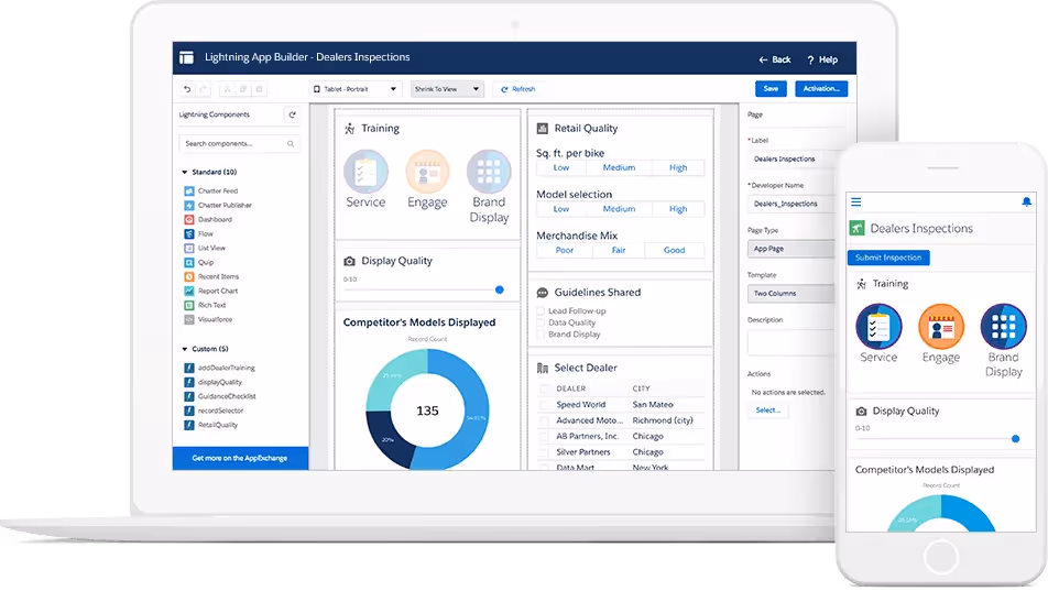 low code platforms salesforce lightning