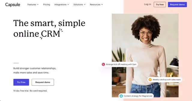 melhores ferramentas de crm capsule