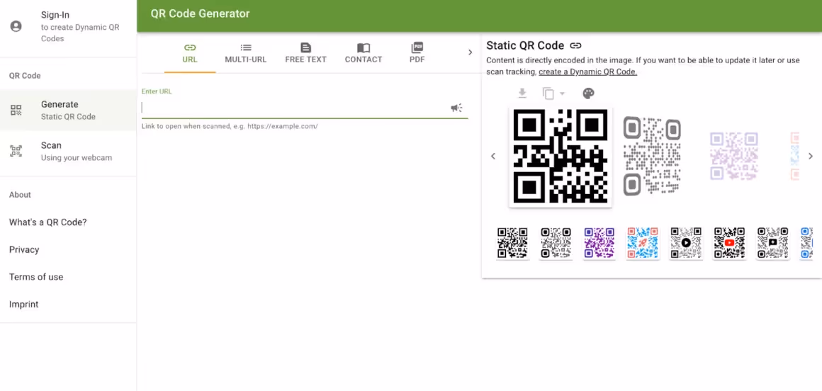 The QR Code Generator