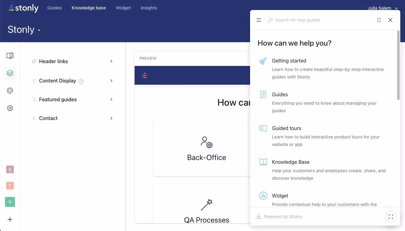 appcues vs stonly libre-service pour les clients