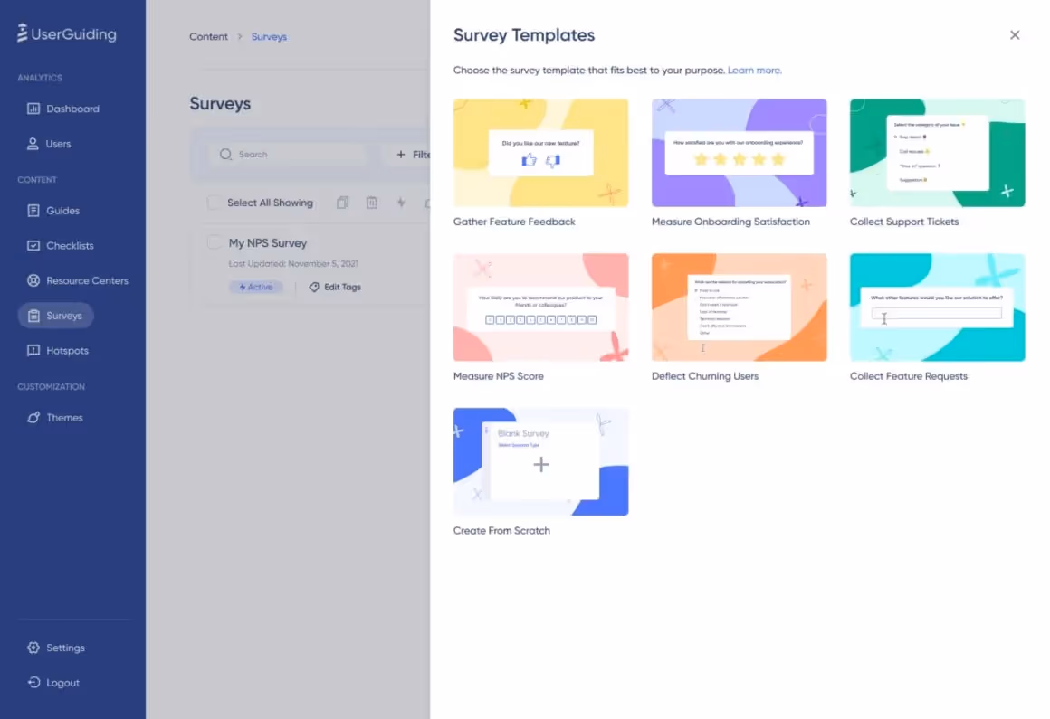 herramientas de opinión del cliente userguiding