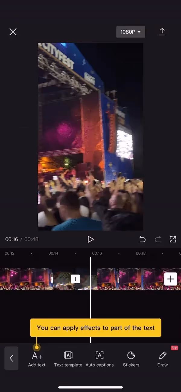 guía in app capcut móvil