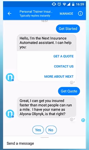 Customer retention best practices personal trainer insurance chatbox