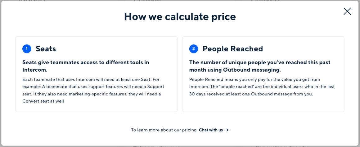 Intercom pricing