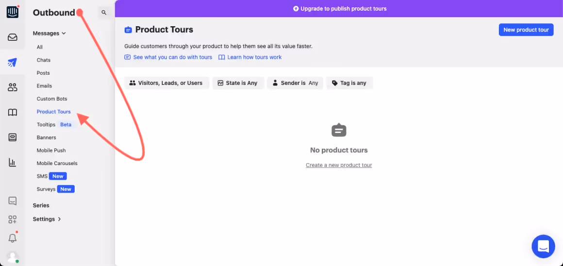 Intercom's dashboard