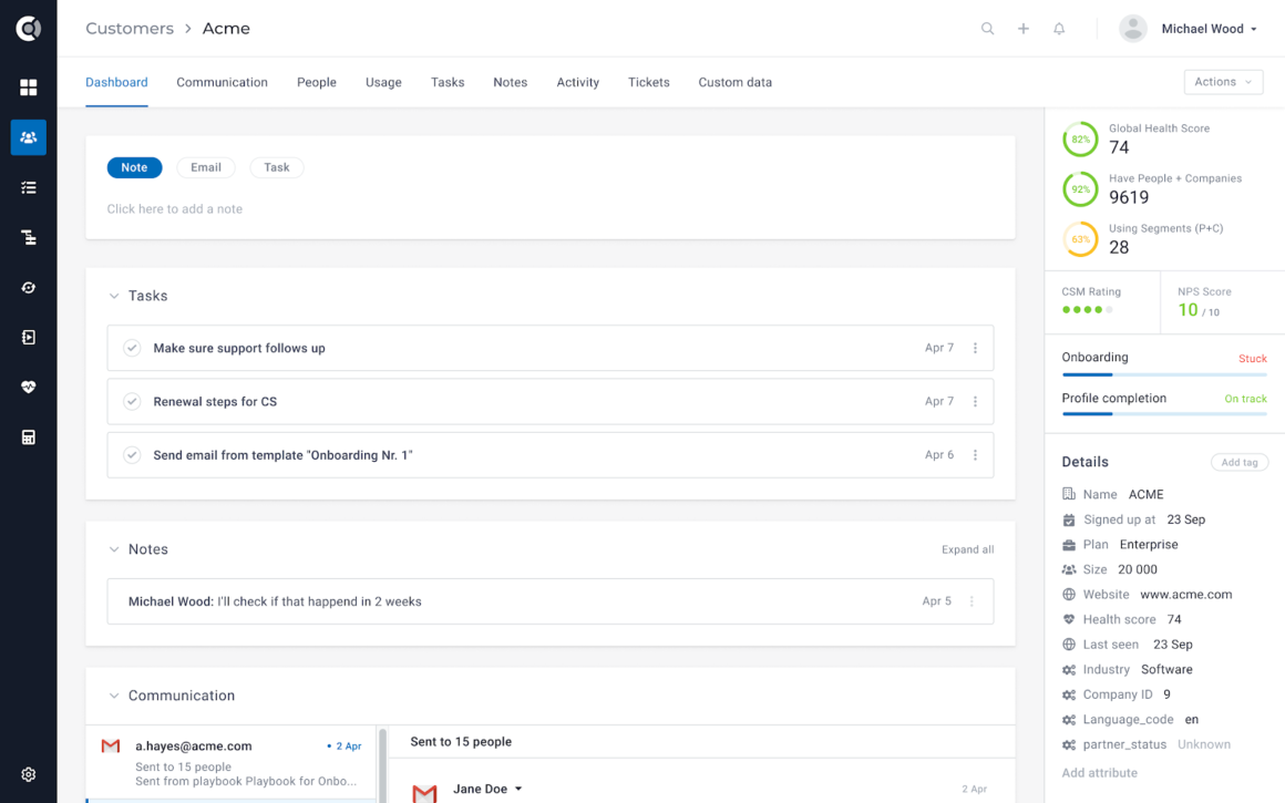 Gainsight alternatives - custify
