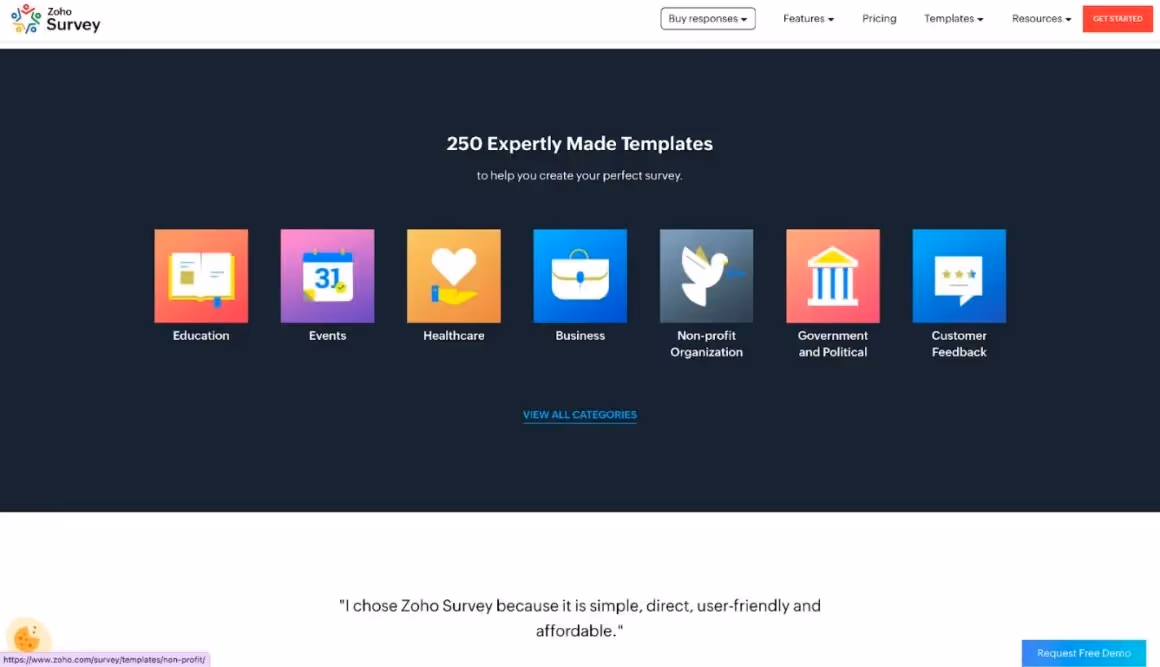 zoho survey features automated survey tools