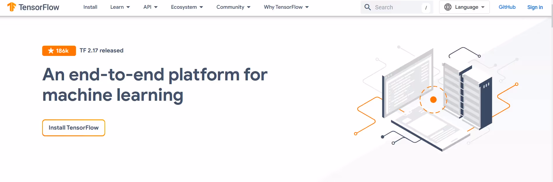 Plataforma de aprendizado de máquina do TensorFlow