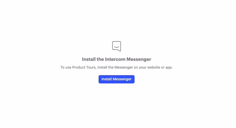 Intercom messenger installing