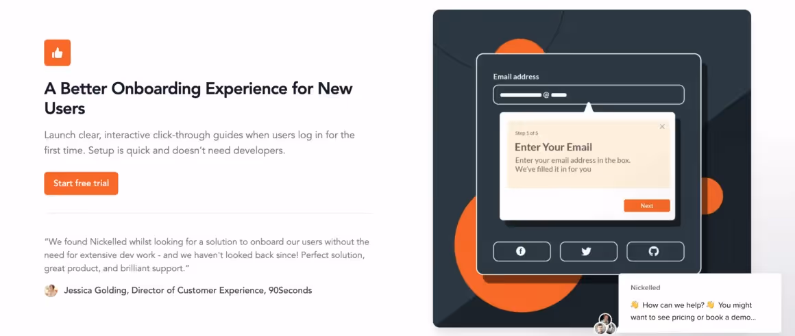 client onboarding software Nickelled