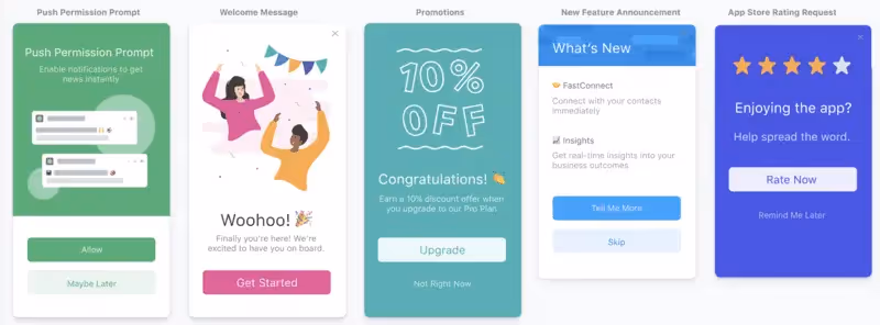 As mensagens do OneSignal ajudam você a criar mensagens personalizadas e com a sua marca