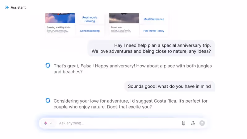 O chatbot da Kore.ai ajuda você a manter o contexto