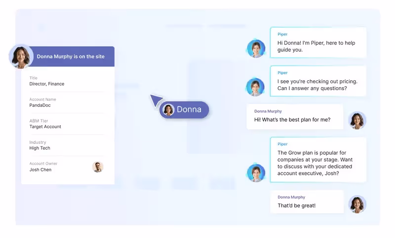 A Piper ajuda você a converter compradores em pipeline