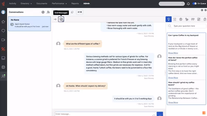 O chatbot com tecnologia de IA do Genesys Cloud CX
