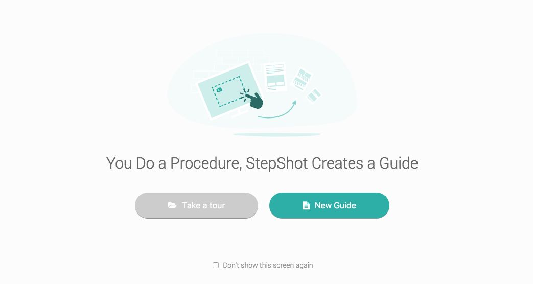 Stepshot first screen