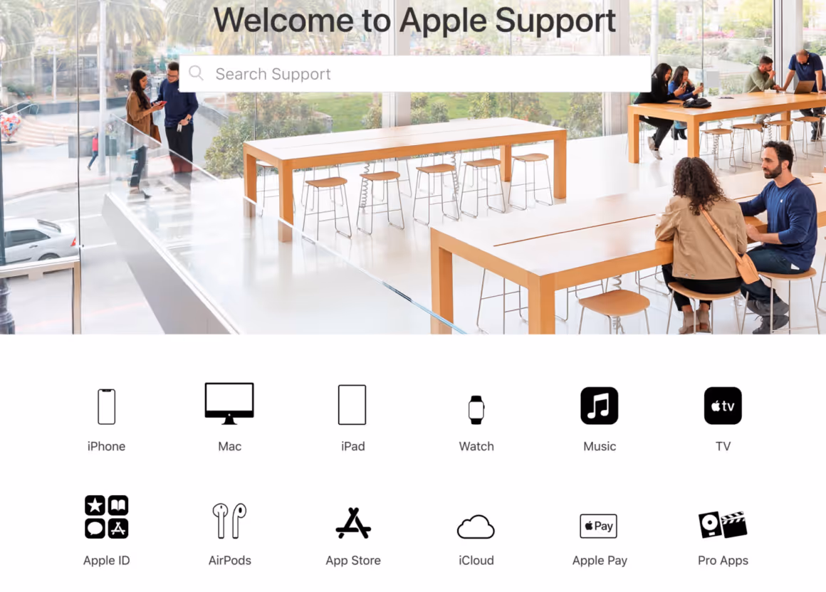 exemplos de experiência do cliente apple
