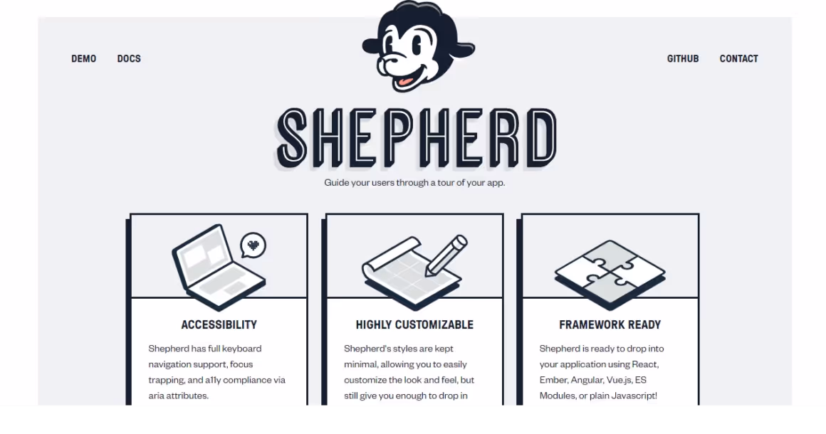 Shepherd.js alternative to YesElf