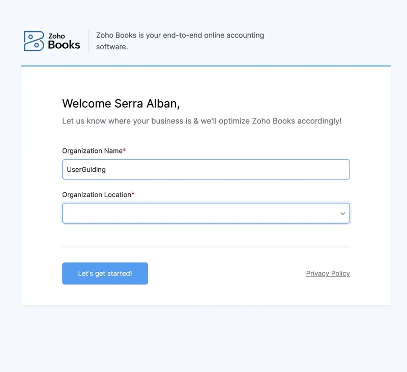 fintech onboarding signup flow
