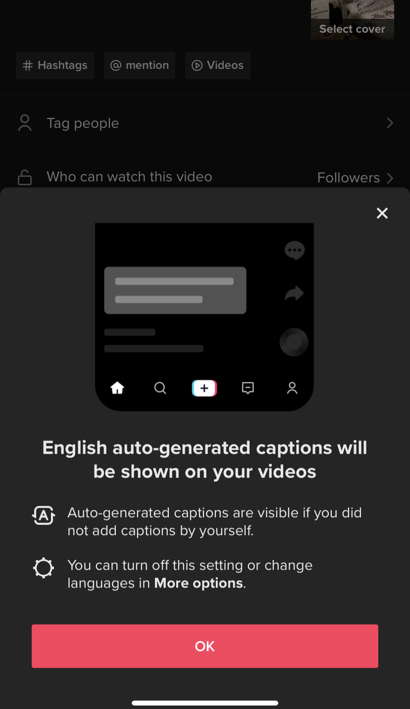 onboarding de novos recursos tiktok