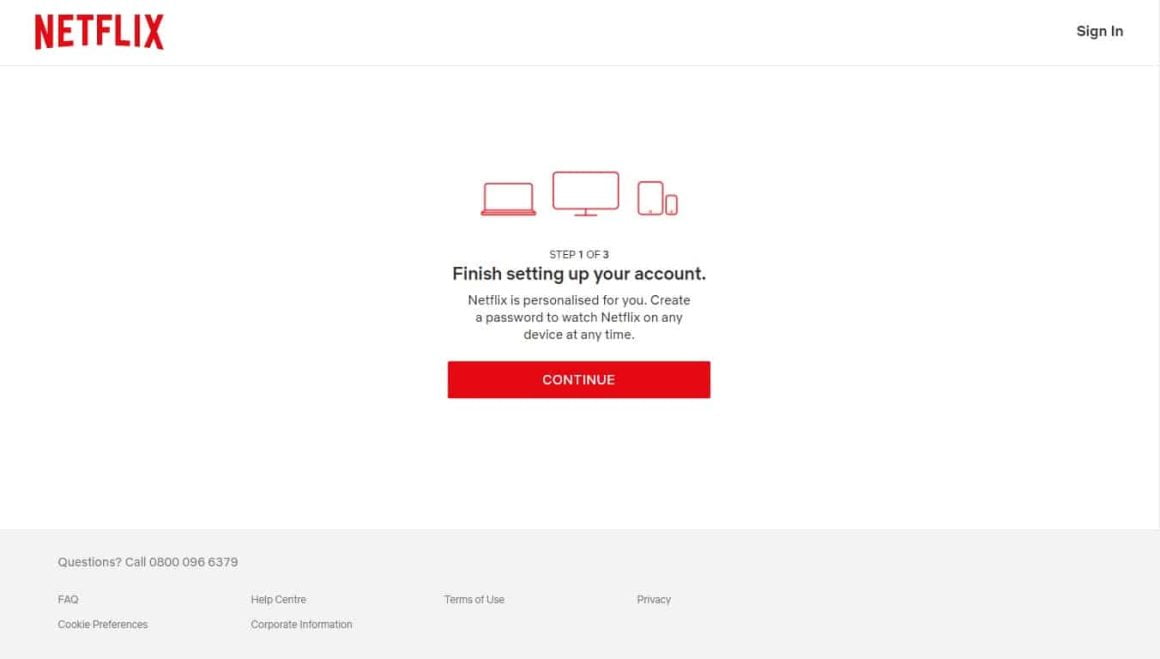 user onboarding examples netflix