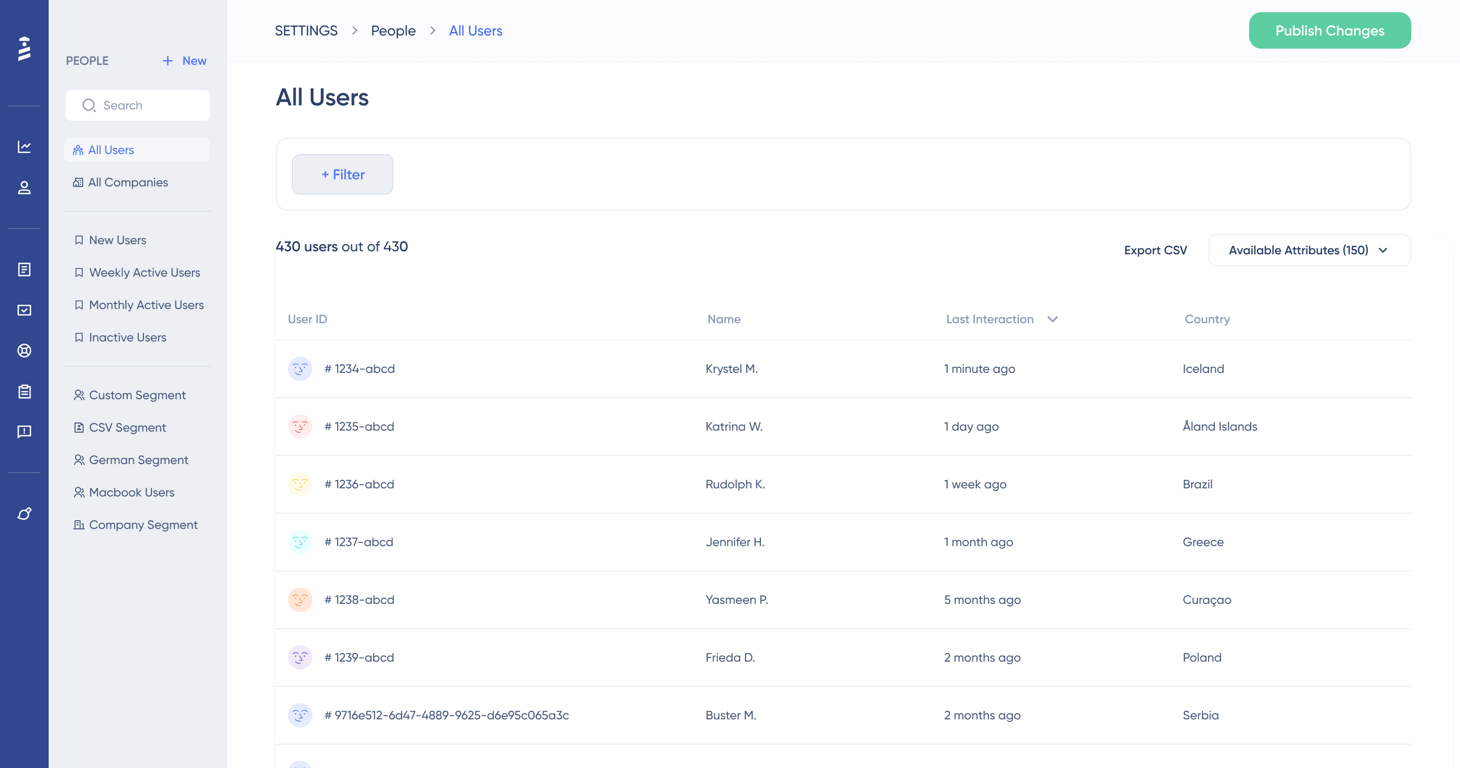 UserGuiding's product analytics