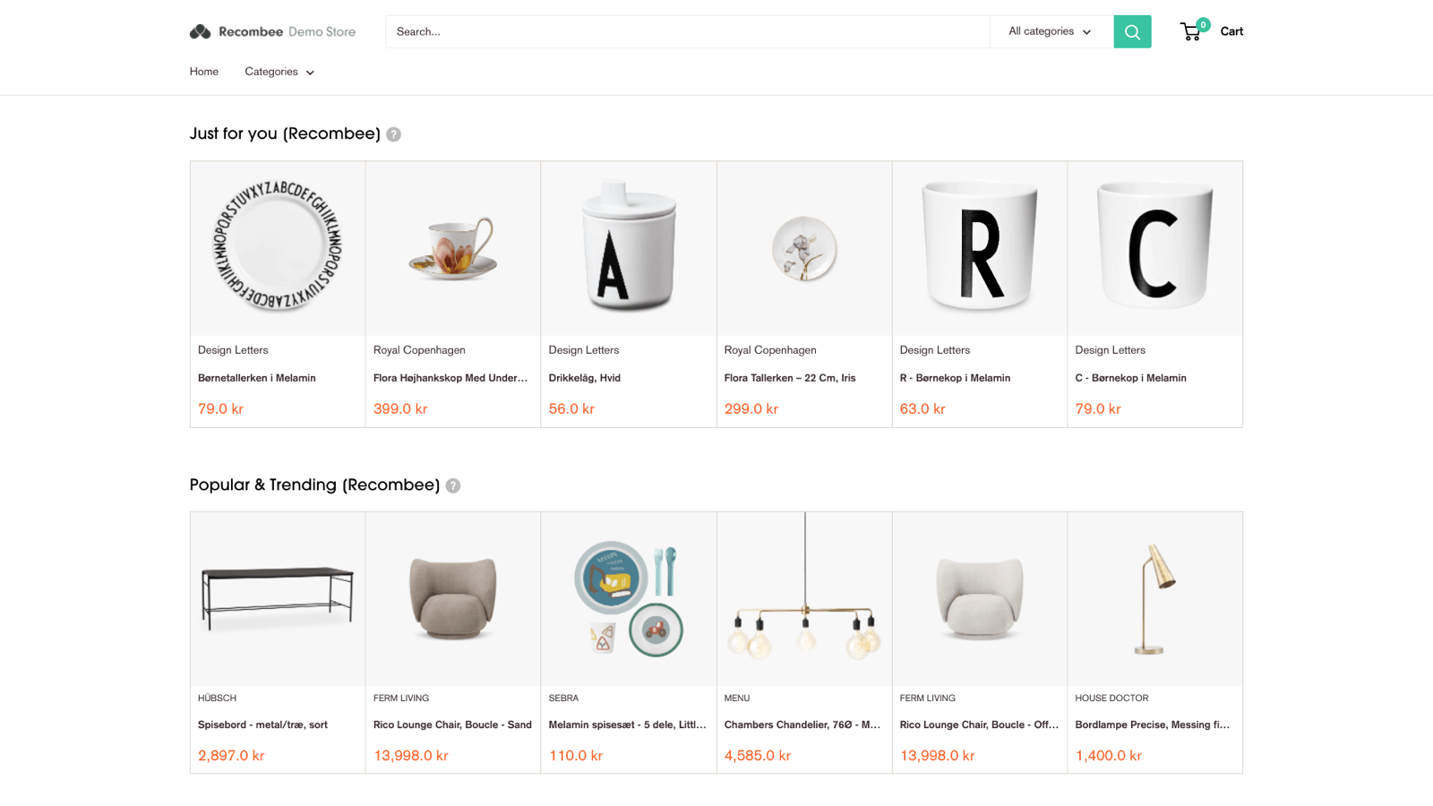 Personalized product recommendations