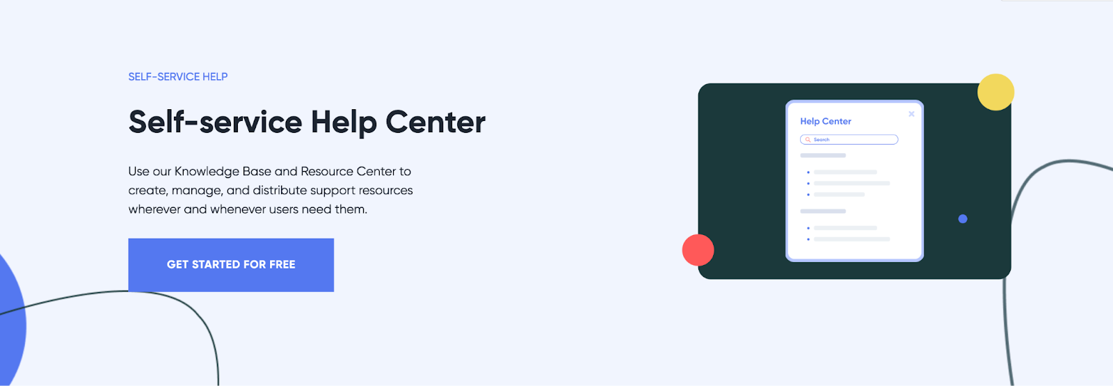 UserGuiding's self service help center