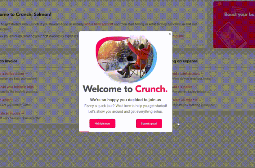 Crunch's walkthrough design 