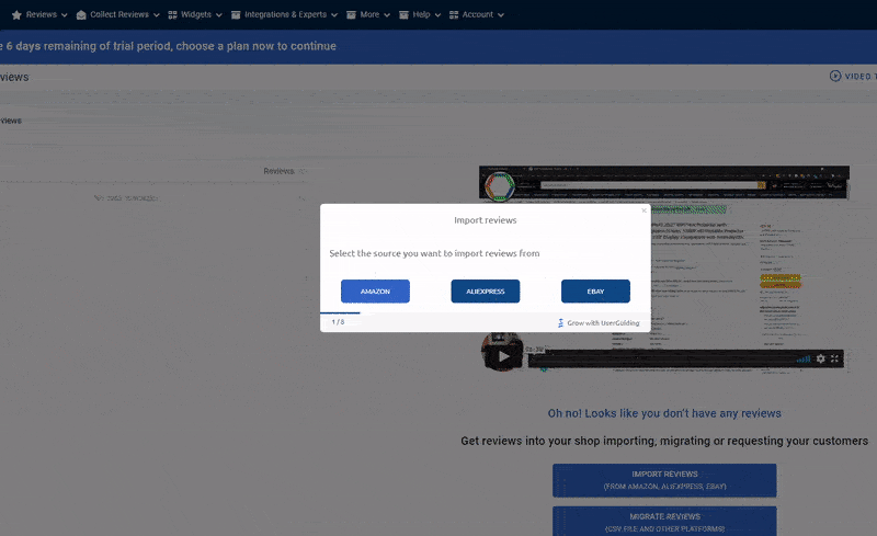 Opinew's onboarding process
