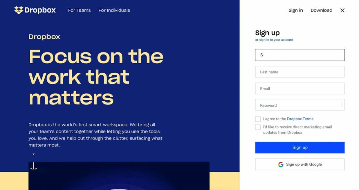 dropbox customer retention user onboarding example