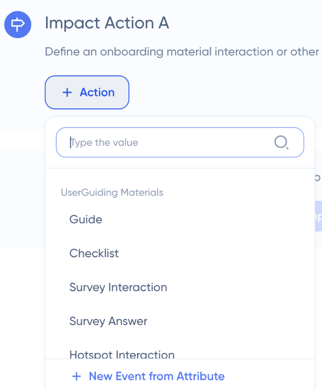 UserGuiding impact report creation.