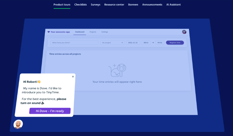 Userflow features.