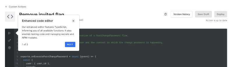An example tooltip from Auth0.