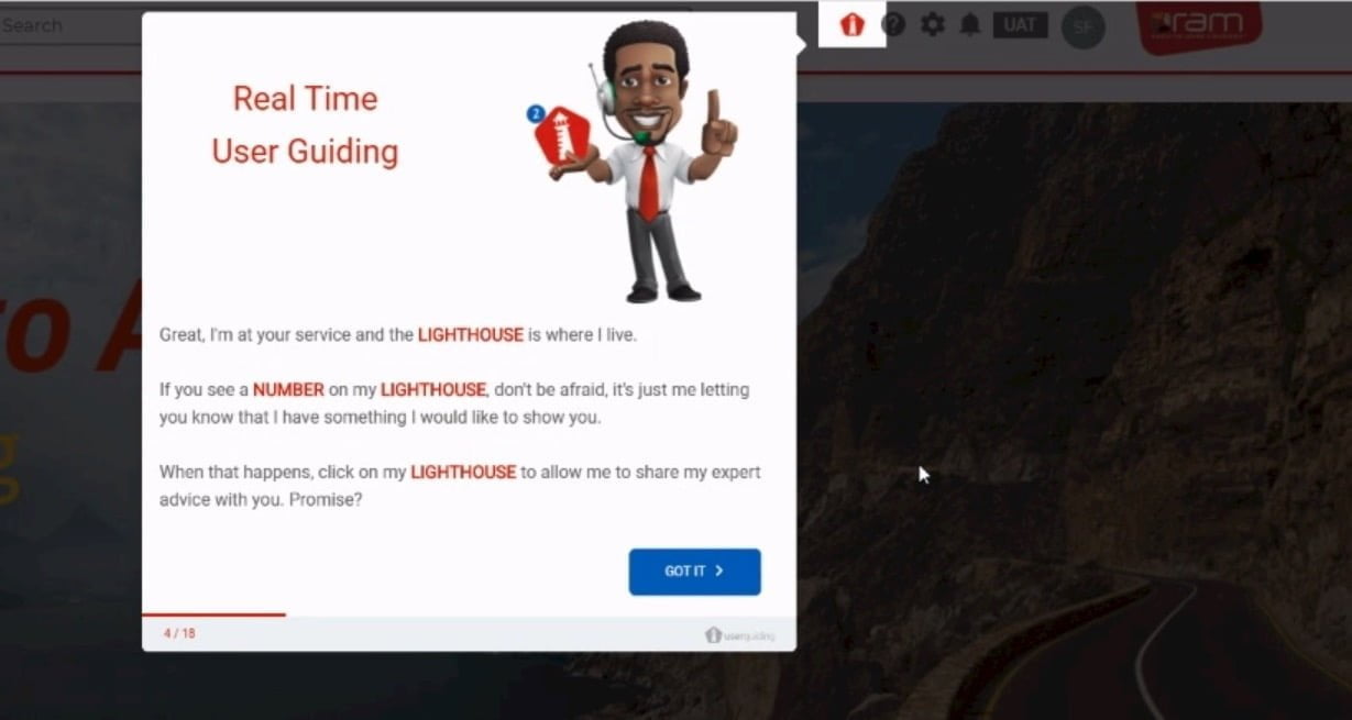 ram onboarding lighthouse