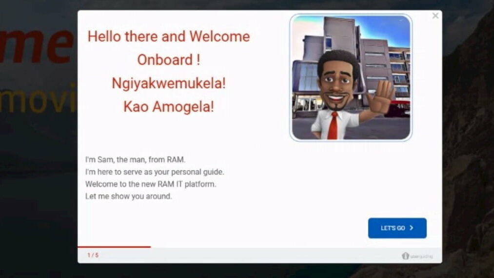 ram onboarding welcome