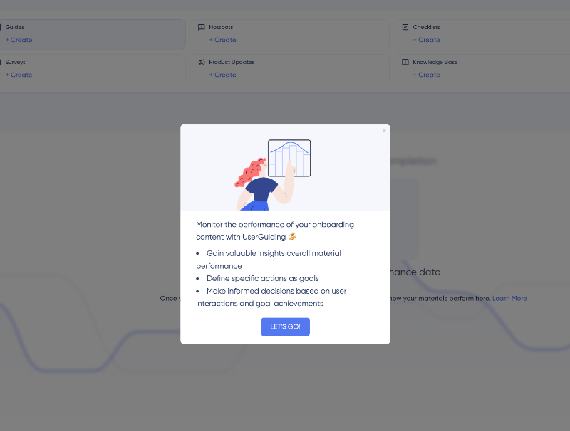 Value points of UserGuiding’s analytics and tracking.