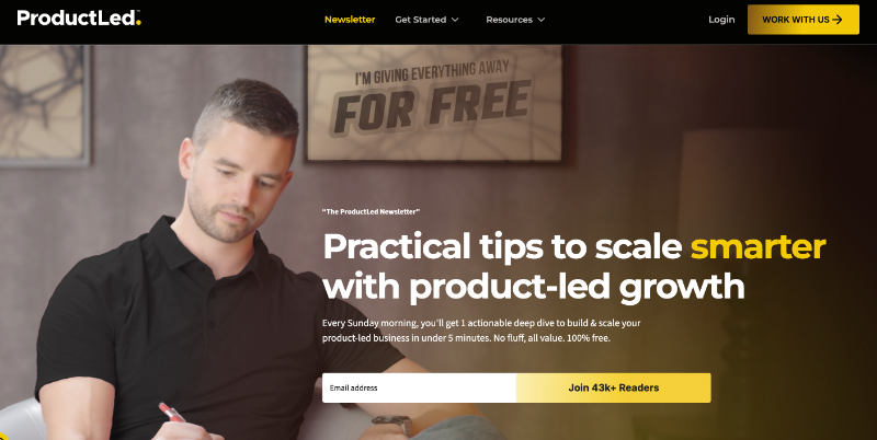 ProductLed newsletter.