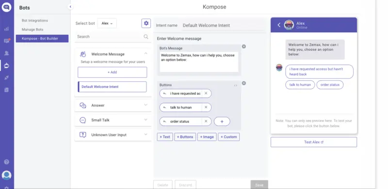 Kompose - Bot Builder by Kommunicate.