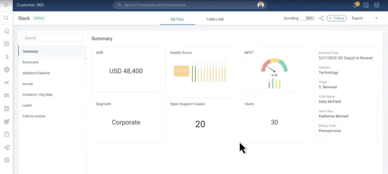 Gainsight’s Customer 360 Platform Overview