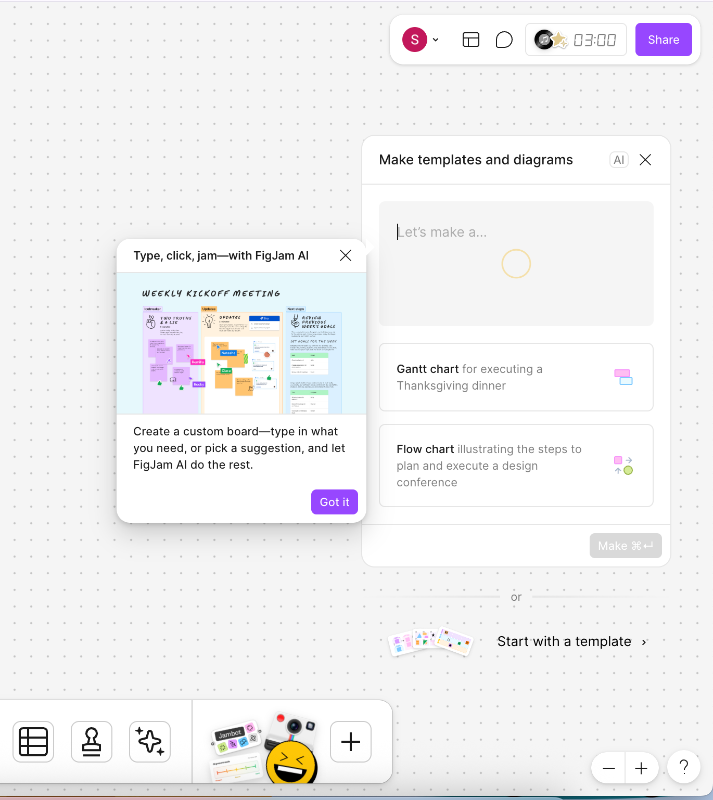 FigJam AI tooltip.