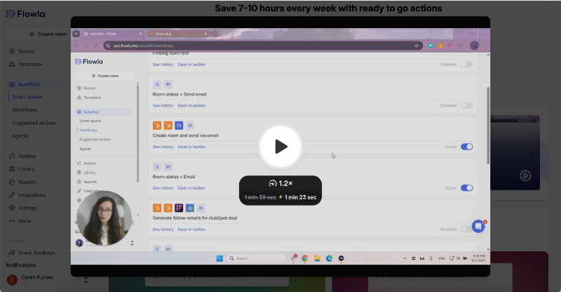 Flowla video walkthrough.