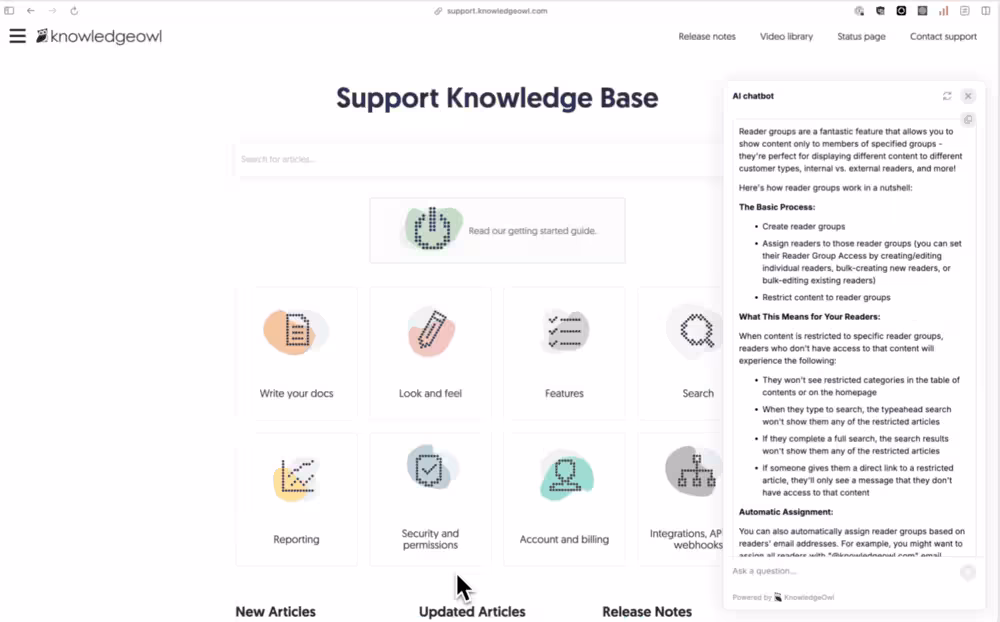 KnowledgeOwl’s Knowledge Base.