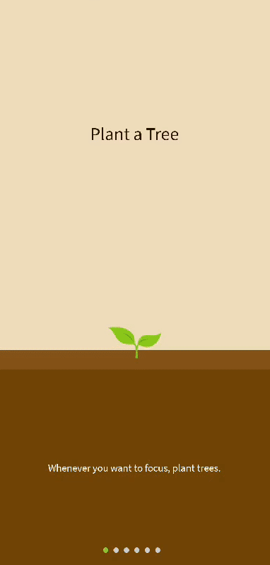 Forest’s gamifies the onboarding flow.