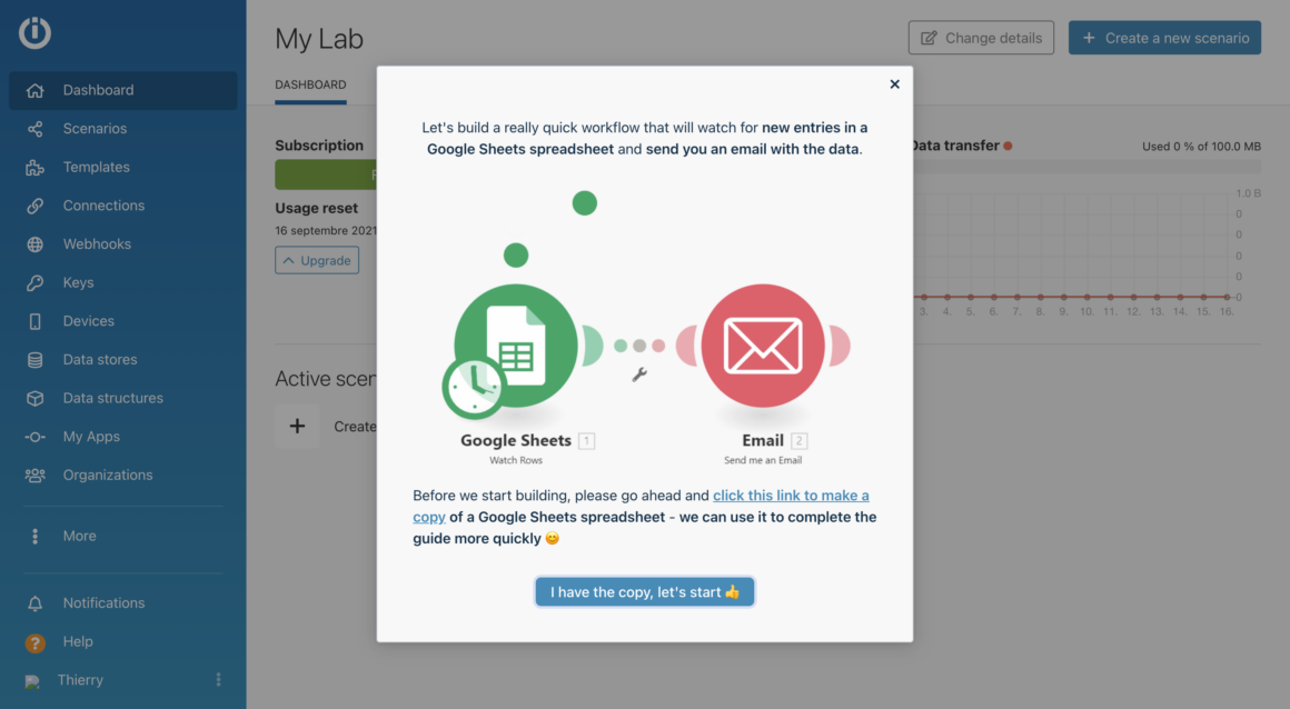 integromar dashboard