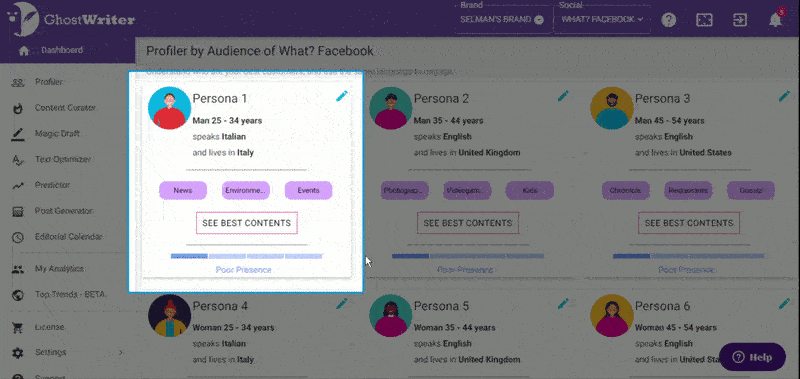 good ux example ghostwriterAI 
