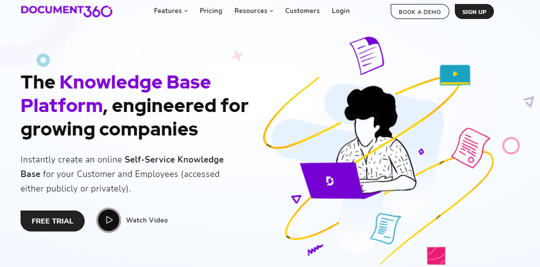 knowledge base software document360