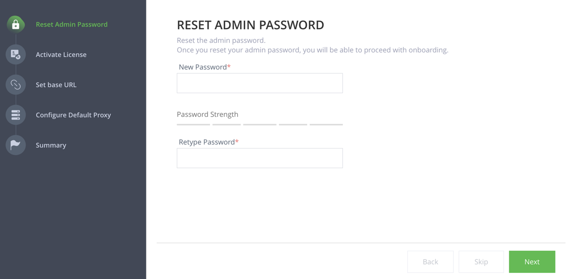 onboarding wizard example jfrog